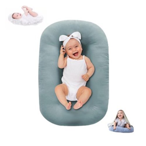 Baby Lounger Pillow for Infants Babies 0 12 Months Lounger for Baby Soft Cotton Breathable Infant Floor Seats & Loungers for Newborn Gifts