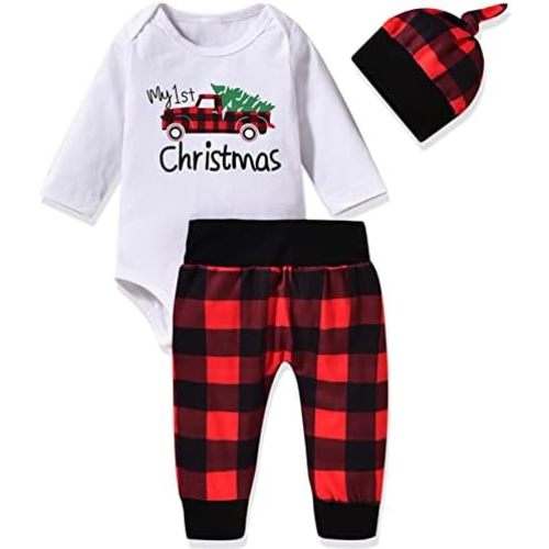 Aalizzwell Preemie Newborn Infant Baby Boys Clothes Bodysuit Romper Pants Hats Outfit Fall Winter Set