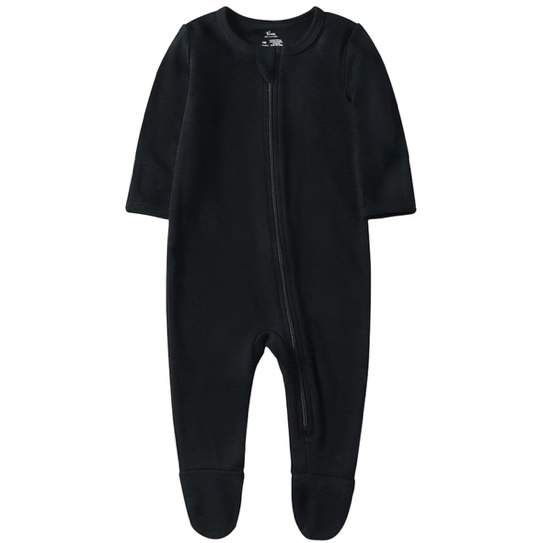 O2 BABY Baby Boys Girls Organic Cotton Zip-Front Sleeper Pajamas, Footed Sleep 'n Play