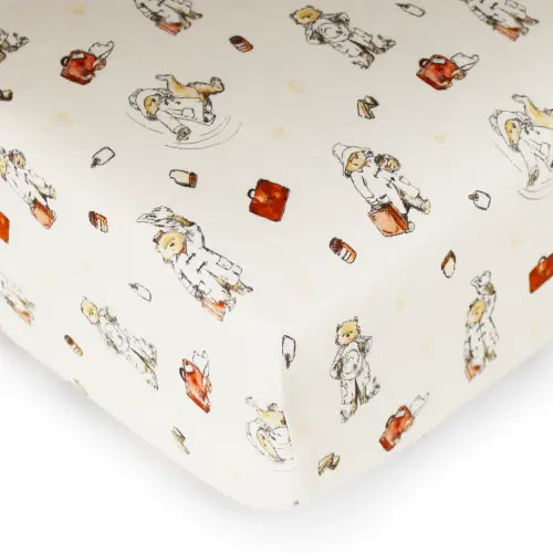 Organic Crib Sheets in Adventure Paddington™ – L'ovedbaby