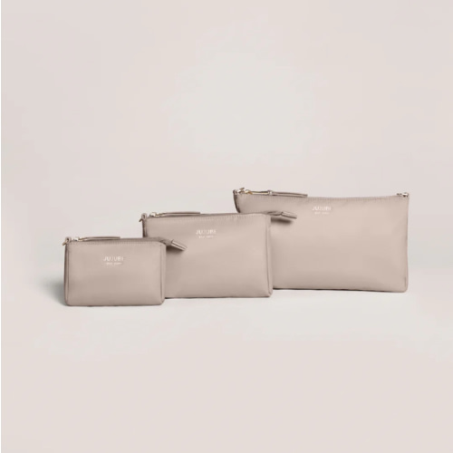 JuJuBe Signature 3-Piece Pouch Clutch Purse Set - Taupe