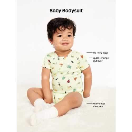 Unisex Short-Sleeve Bodysuit for Baby