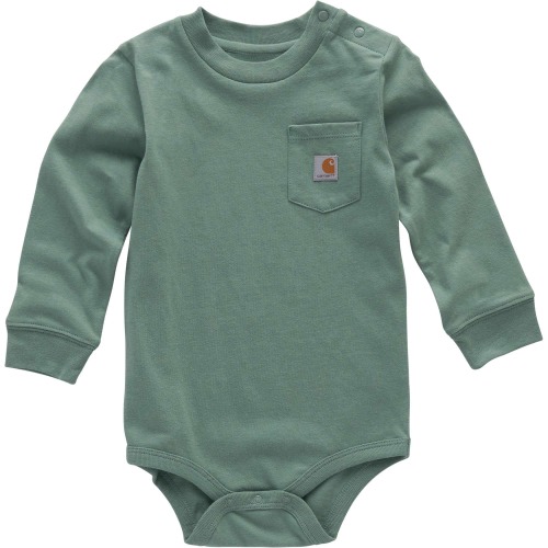 Boys' Long Sleeve Pocket Bodysuit (Baby)