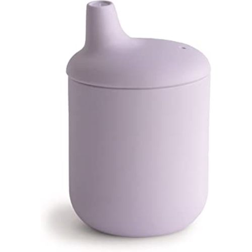 mushie 100% Silicone Baby Sippy Cup | 6 Months+ (Soft Lilac)