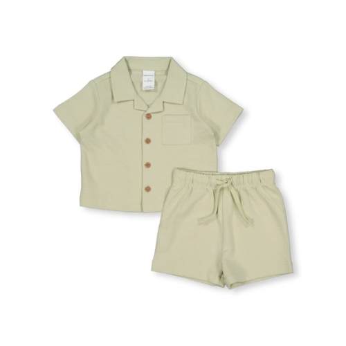 Light Green Baby Shirt And Short Set | Best&Less™ Online