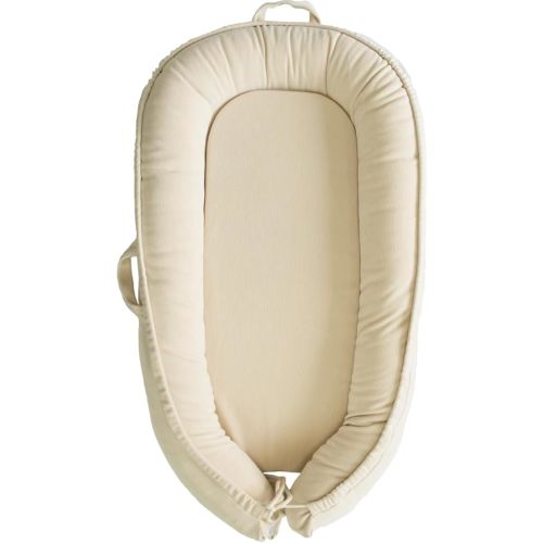 Infant Lounger, Baby Nest Cover for Baby Girls & Boys, Newborn Essentials for Baby 0-18 Months, 100% Cotton Breathable (Creamy White)