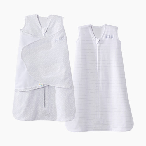Halo Platinum Series Cotton 2 Piece Gift Set - Grey, Newborn/Small