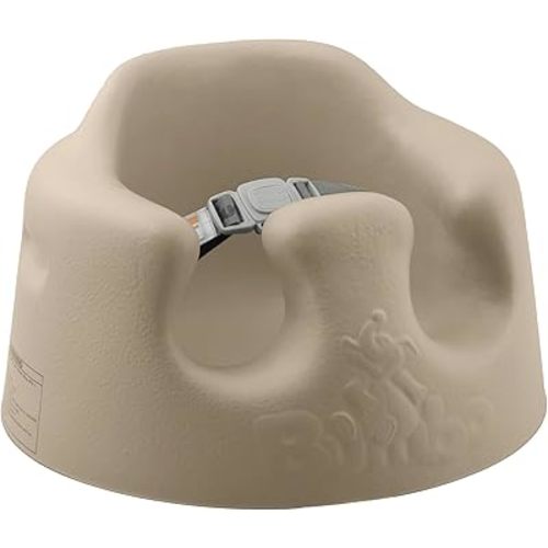 Bumbo Baby Floor Seat, Portable Infant Sit Up Activity & Eating Chair, Taupe - Feeding Chair and Sitting Lounger for Babies, Infants and Toddlers