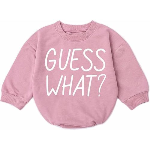 Guess What Chicken Romper - Pregnancy Announcement One-piece 0-3 Months New Baby Surprise For Family Shower Gift