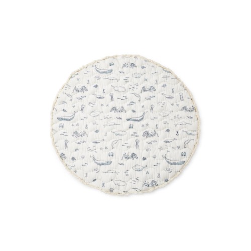 Life Aquatic Reversible Print Round Play Mat