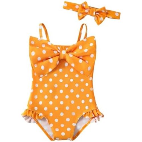 Mioglrie Toddler Baby Girl Swimsuit Infant Bathing Suits Summer Beach Swim Suit Newborn One Piece Swimwear for Girls