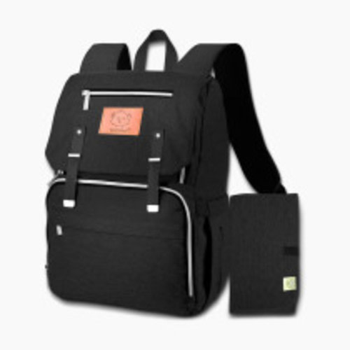 KeaBabies Explorer Diaper Backpack - Trendy Black