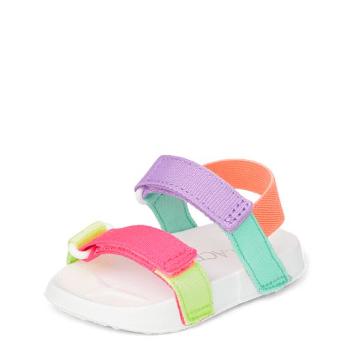 Baby Girls Colorblock Webbed Sandals - Multi