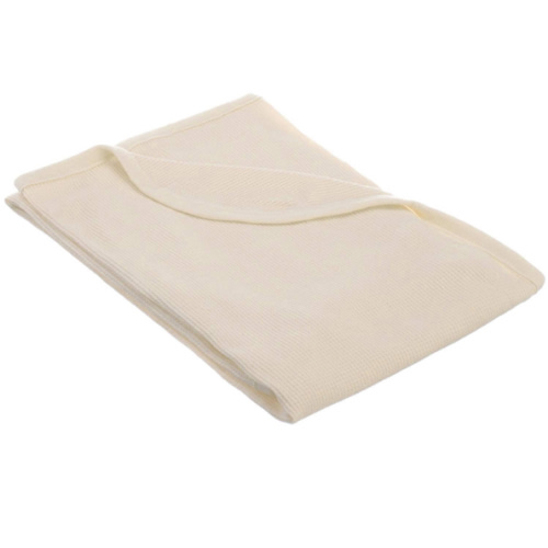 TL Care 100% Cotton Thermal Waffle Swaddle Blanket, Soft, Breathable & Stretchy, Cream, 30" x 40" for Boys and Girls, Perfect for Swaddling, Travel and Gifting