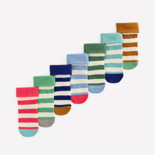 7-Pack Baby Socks-Stripes | Boden USA