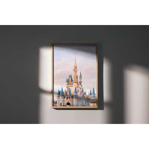 Cinderella's Castle at Sunset, Magic Kingdom Photo, Disney World Photo, Disney World Wall Art, Disney World Print, Disney Photography