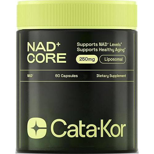 NMN Supplement Alternative - Liposomal NAD CORE LipoNAD 250mg - High Purity NAD Supplement for Anti-Aging, Energy, Focus - 60 Capsules