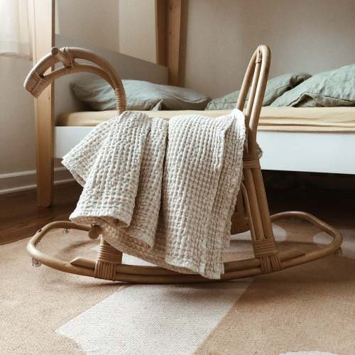 Extra Large Waffle Blanket Coconut Milk