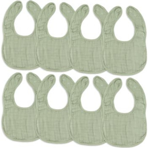 Muslin Bibs - Pack of 8