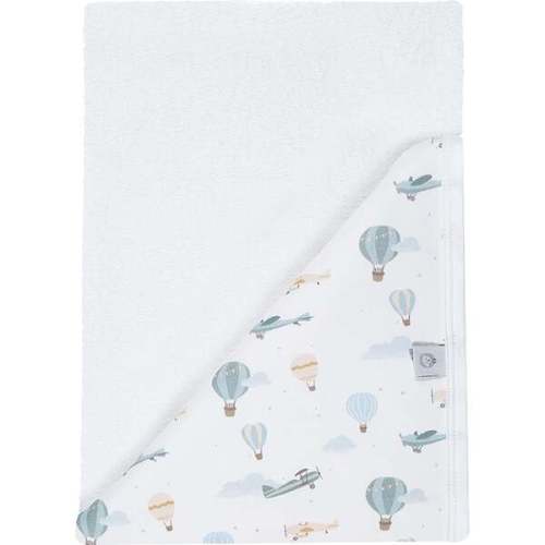 Little Airplanes Hooded Towel - Little Blue Swallow | Maisonette