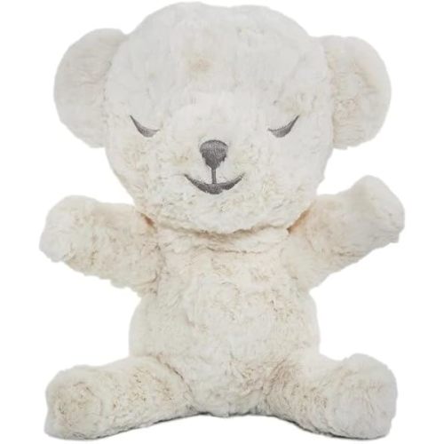 SNOObear White Noise Machine - Cry-Activated Plush Baby Sleep Soother - Cream