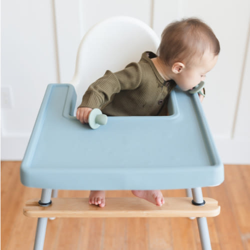 Full Coverage IKEA High Chair Placemat - Silicone Placemat for the IKEA Antilop High Chair - IKEA Antilop Highchair Placemat - Tray Cover in slate blue