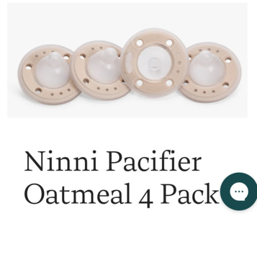 Ninni Pacifier Oatmeal 4 Pack