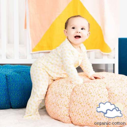 many ducks yellow organic cotton magnetic footie