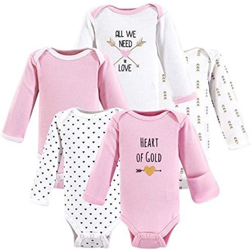 Hudson Baby baby-girls Cotton Preemie Bodysuits