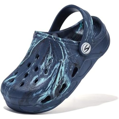 HOBIBEAR Boys Girls Classic Clogs Slip on Garden Shoes Cute Summer Sandals Water Shoes(Toddler/Little Kid)