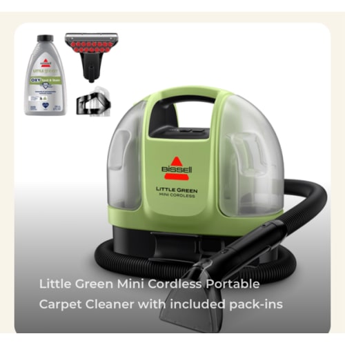 Little Green® Mini Portable Carpet & Upholstery Cleaner