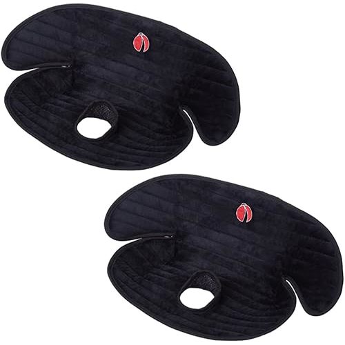 Baby Piddle Pad Car Seat Liner,Potty Training car seat Protector with Waterproof Liner for Child Safety Car Seat Stroller and Dinner Chair,Machine Wash and Dry (Plus-Black 2Pcs)