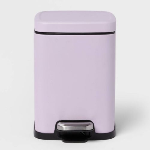 4L Step Trash Can Stainless Steel Lavender - Brightroom™