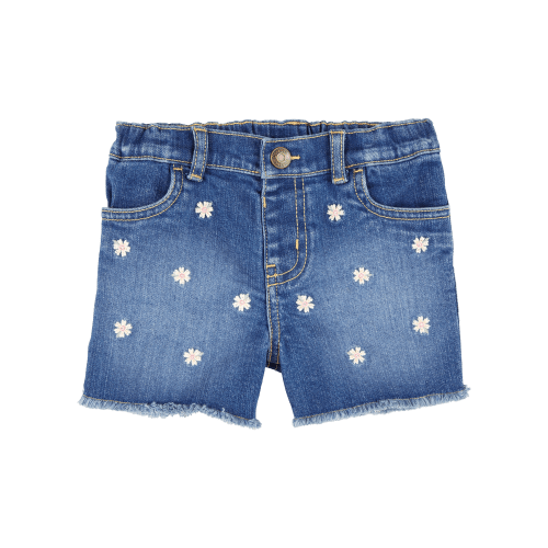 Baby Iconic Denim Short: Daisy Print - OshKosh | Carter's