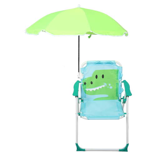 Children's Camping Chair Umbrella Swimming Portable Kit Baby Green
