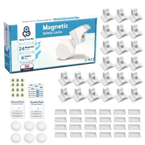 Baby Proof Me | Magnetic Safety Lock Kit (24Locks + 6Keys)