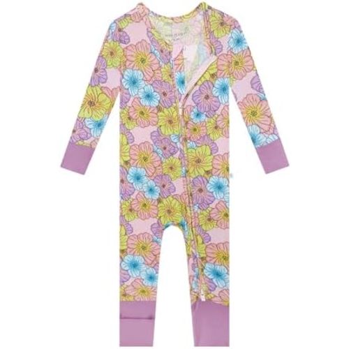 Posh Peanut Convertible Baby Sleepers - Girls Footless Baby Pajamas with 2 Way Zipper for Easy Diaper Changes