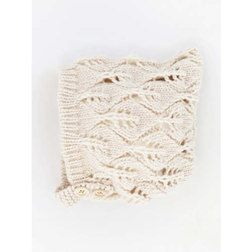 Leaf Lace Bonnet, Natural