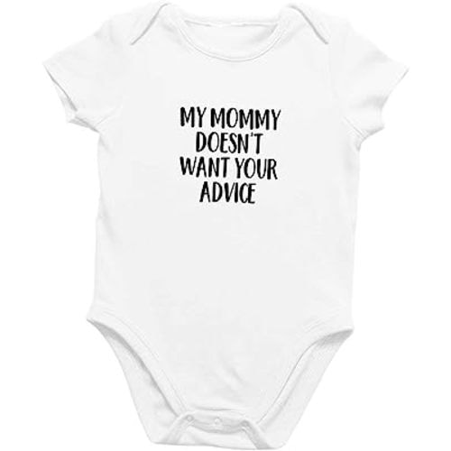 Printique Organic GOTS Certified Baby Onesie Unisex Bodysuit 0-18 months - For Mom