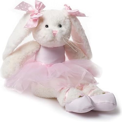 Bearington Collection Lil' Bunny Ballerina 15 in Stuffed Animals - Plush Toys for Girls - Bunny Stuffed Animal