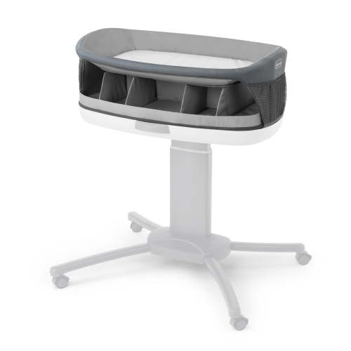 Chicco Close to You SE Changer & Organizer Accessory, Changing Pad & Diaper Organizer Topper for the Close to You SE Bassinet - Grey (Grey), New