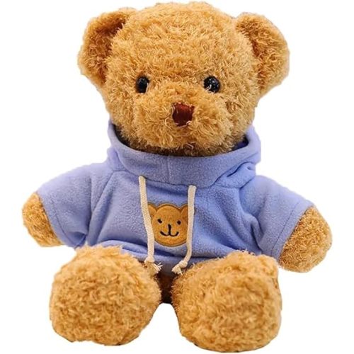 Teddy Bear Stuffed Animal, Teddy Bear Plush Toy, Birthday for Kids Boys Girls Friends (Blue, 12inch)