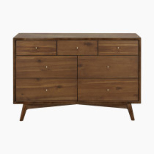 babyletto Palma 7-Drawer Double Dresser - Natural Walnut