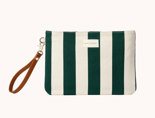 Keep Me Dry Wet Bag Green Stripe | Poppy and Peonies – www.poppyandpeonies-us.com