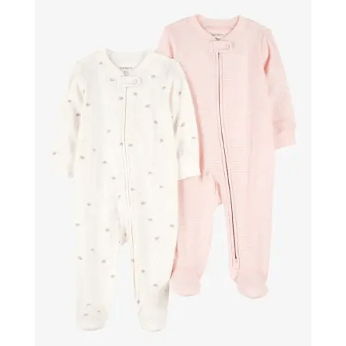 Baby 2-Pack 2-Way Zip Cotton Sleep & Play Pajamas - Carter's | Carter's