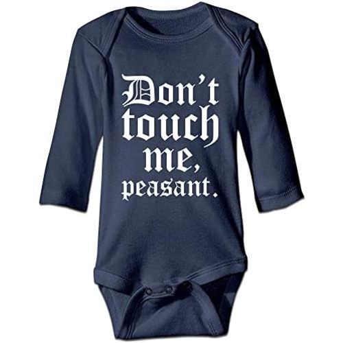 DOQOSESHY Don't Touch Me Peasant-Baby Outfit Boys Girls Romper Short Sleeve/Sleeveless/Long Sleeve Bodysuit