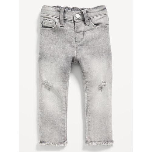 High-Waisted Rockstar 360° Stretch Frayed-Hem Jeggings for Toddler Girls