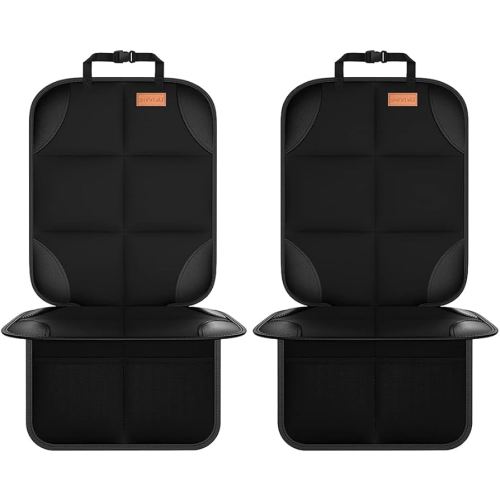 Amazon.com: SMART ELF Car Seat Protector, 2Pack Seat Protector Protect Child Seats with Thickest Padding and Non-Slip Backing Mesh Pockets for Baby and Pet,Sedan SUV Truck (Black) : Baby
