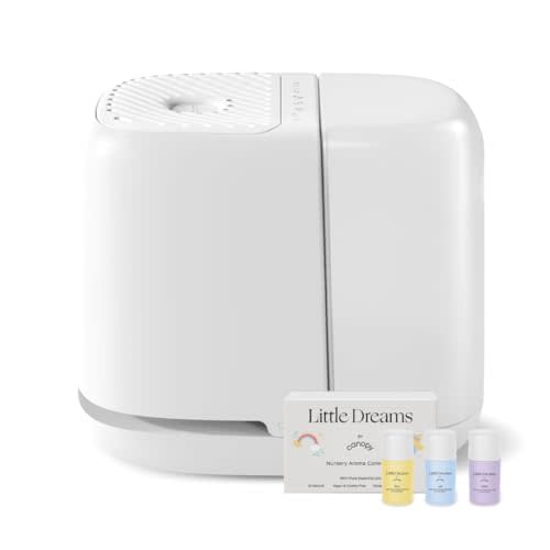 Canopy Nursery Humidifier 2.0, White, 36 HR Run Time, 2.5L Capacity Tank - Sleep Lights, White Noise, Clean Aroma Diffusion - Promote Deep Sleep & Happy Skin - Humidifier, Filter & Aroma Kit