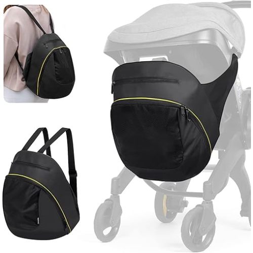Upperkids Storage Bag Compatible with Doona Infant Car Seat Stroller, Stroller Accessories, Large Capacity Diaper Bag, Easy Access Zipper Design, Wearable Backpack, Stroller Organizer Bag, All Day Bag